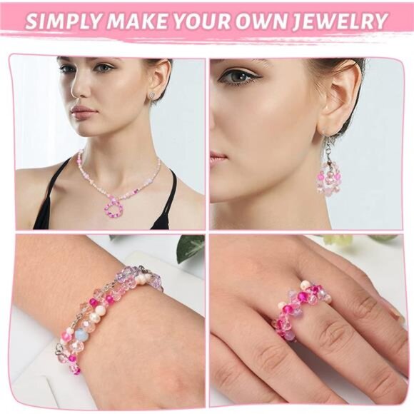 1000pcs 4/6/8mm Rondelle Glass Beads for Jewelry Making,Electroplate Round - Picture 6 of 7